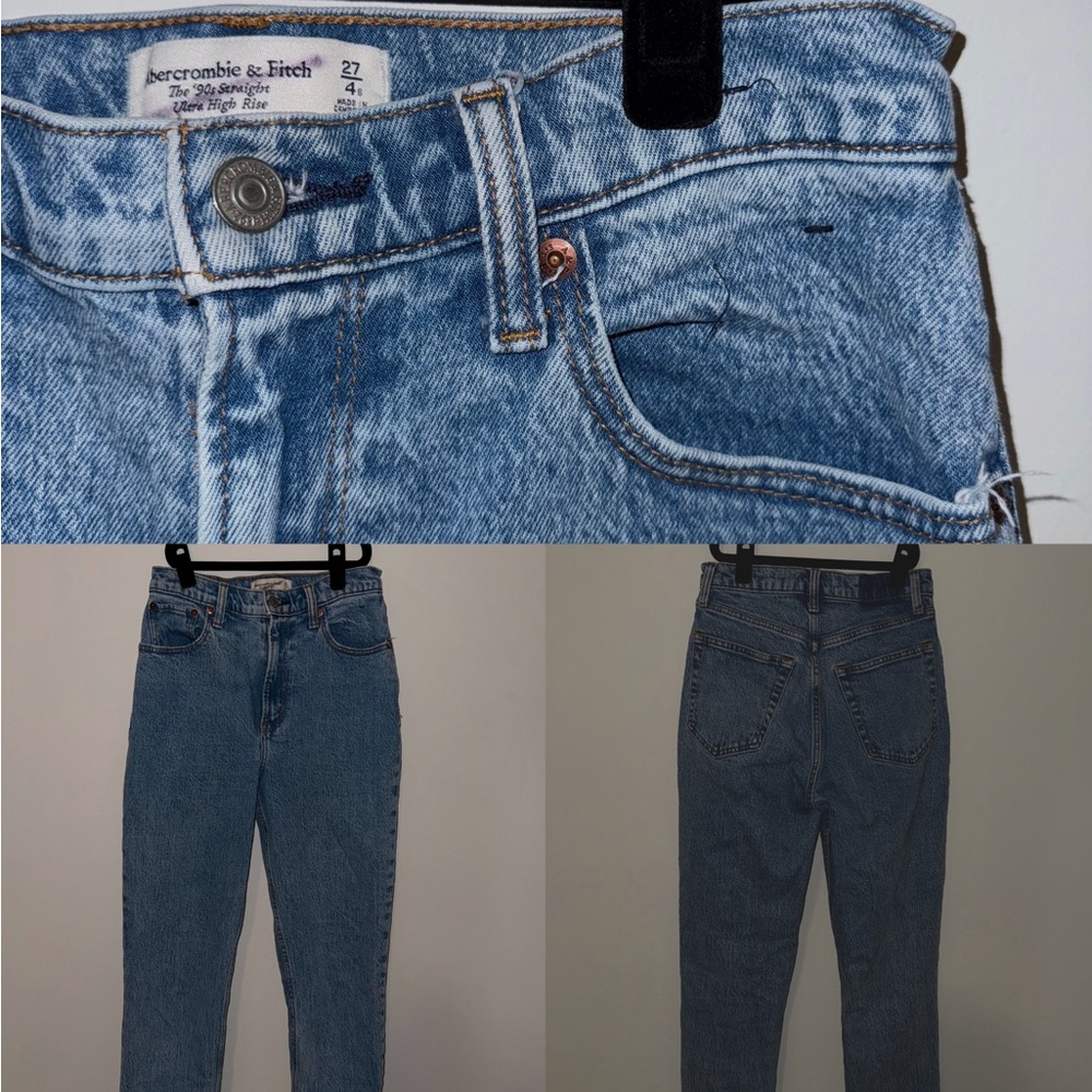 Abercrombie & Fitch Light Blue Denim Pants